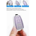 thumbnail image 5 of Key Fob Cover Compatible with Toyota Camry Rav4 Corolla Corolla Cross Corolla Hatch Highlander 4Runner Land Cruiser Tundra 2019-2026 4 Button Keychain Case Holder Protector,Keychain-B-purple, 5 of 8