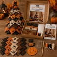 thumbnail image 6 of DIY Halloween Quilted Fabric Tree Kit, 3D Padded Sewing Craft Kit for Beginners, Handmade Fabric Tree Decor Seasonal Mantel Shelf Display Gift for Craft Lovers Halloween Decorations, 6 of 6