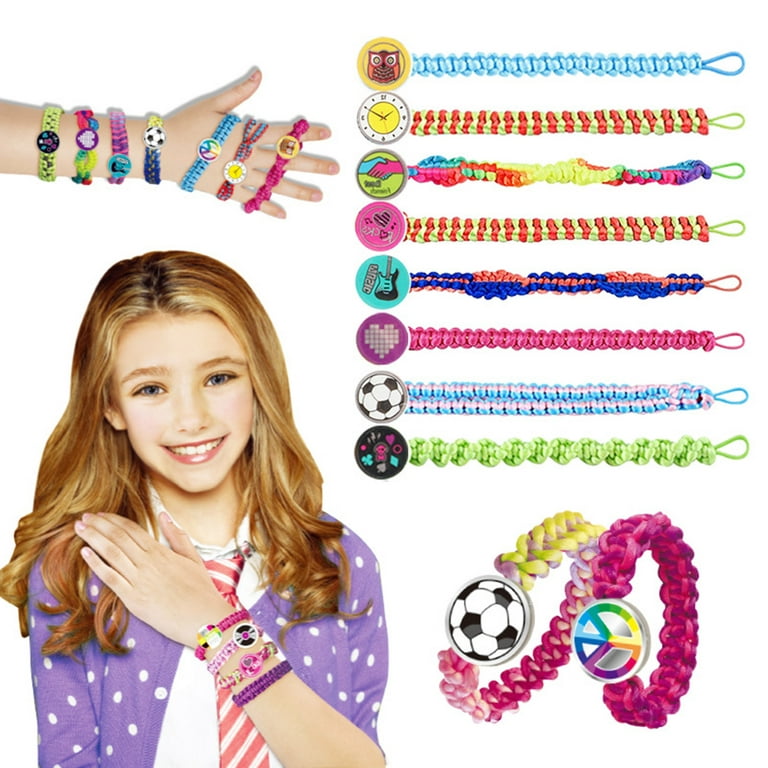 Fancy Friendship Beads Braid Bracelet Making Kit Jewelry Craft DIY for  Girls Kid 