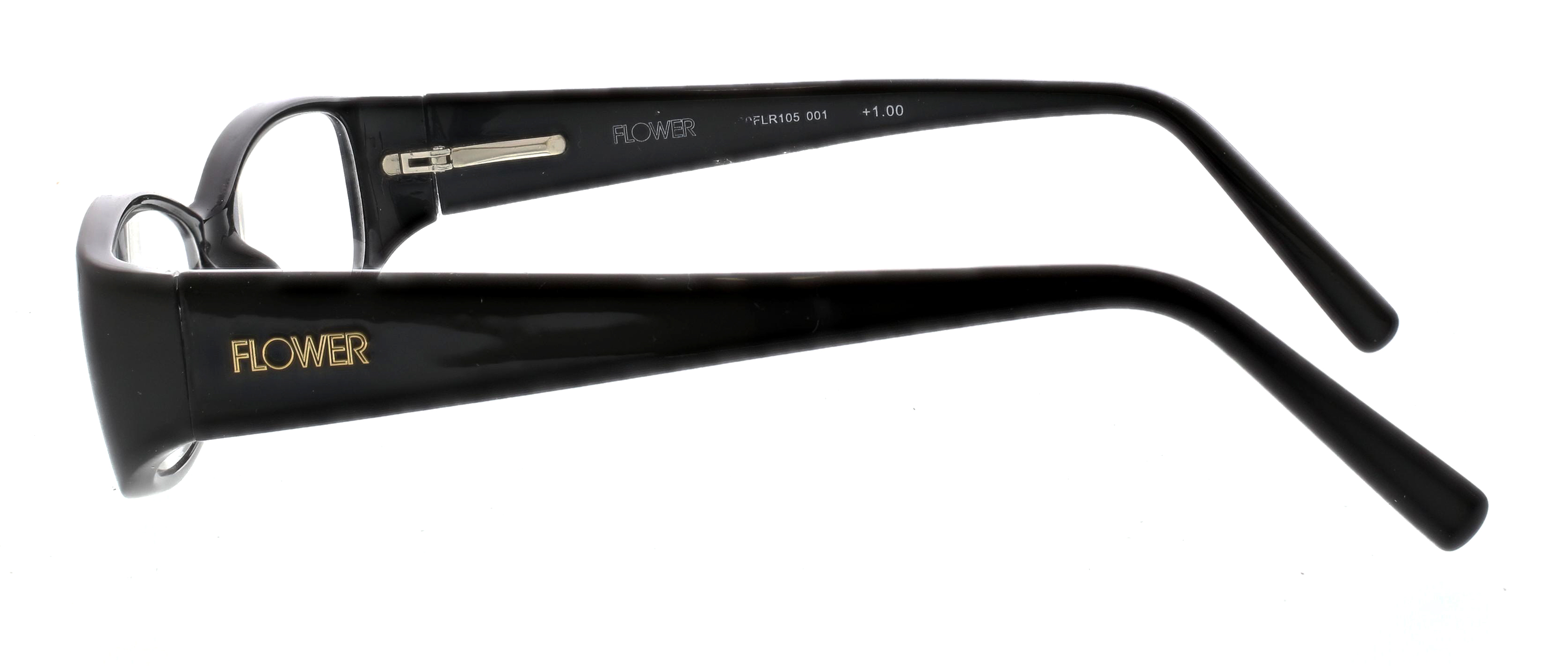 Flower by Drew Barrymore Blythe Black Acetate 2.50 Reading Glasses