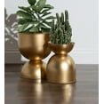 thumbnail image 6 of Kate and Laurel Volz Modern Indoor Planter, Set of 2, Gold, Sophisticated Modern Home Decor for Storage and Display, 6 of 7