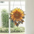 thumbnail image 4 of Sunflower Acrylic Window Hanging,Sunflower Stained Glass Window Hanging Decor Home Decor, 4 of 6
