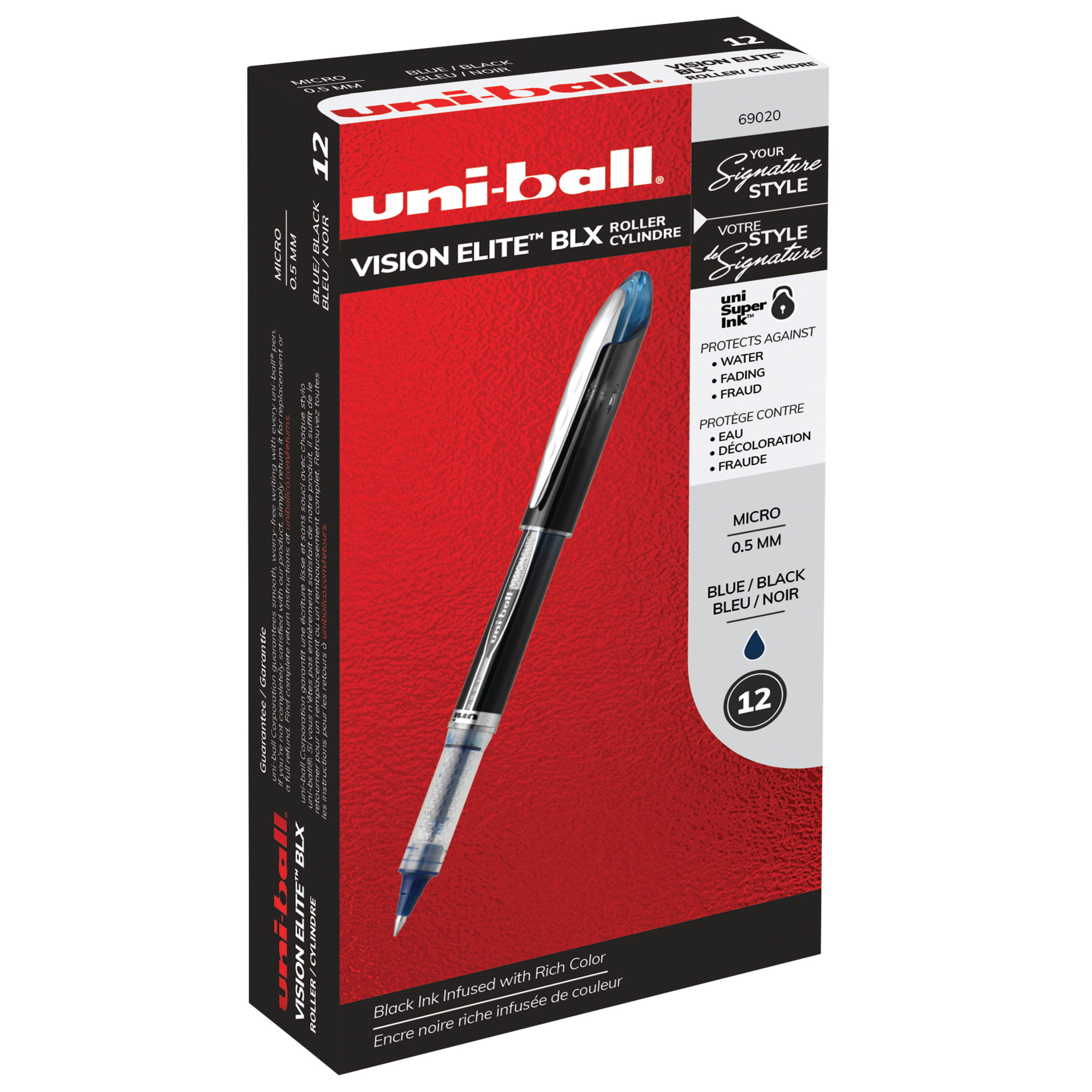 Микро ручка. Ручка Ролевая Uniball Vision Elite (0.8mm) UB-2003dn Set. Uni Ball Vision Elite.