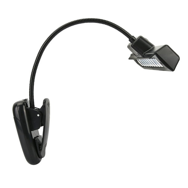 Lampe à pince pour pupitre de musique Rdeghly, lampe à LED à pince, support  de musique d'orchestre portable léger pince à cou flexible sur lampe à LED  de lecture USB 