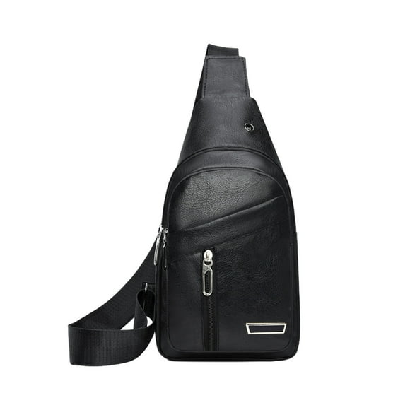 fheaev Sling Bag For Women Men Waterproof Crossbody Shoulder Tote Blet Bags Backpack Fannys Pack Travel Purse Faux Leather For Camping Hiking