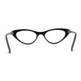 thumbnail image 2 of Classic Iconic Fashionable Cat Eye Snug Reading Glasses Black +1.25, 2 of 4