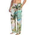 thumbnail image 2 of Daiia Watercolor Palm Tree Men's Sleep Pant with Pockets and Drawstring,Pajama Pants-Medium, 2 of 9