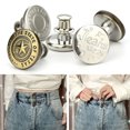 thumbnail image 3 of Trayknick 2 Sets Pants Waist Tightness Adjustment Button Rivet Stud Snap Clasp Closure Random Color, 3 of 13