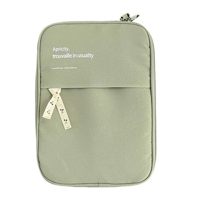 Sacoche pour Tablette Absorption des Chocs Fermeture Éclair Lisse Doublure Douce Anti-Chute Sangle Imprimé Cerise Anti-Poussière Sac de Rangement pour Tablette Imprimé Lettre Rectangulaire Accessoire d'Ordinateur