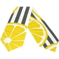 thumbnail image 2 of Coolnut Rectangle Cloth Table Runner, Fresh Lemons Stripes Table Cover 13"x90"for Wedding Birthday Holiday, 2 of 5