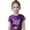 00-Purple1796, variant on Tiijoy Big Girls Shiny Metallic Short Sleeve T-Shirt Dance Party Performance Crop Top