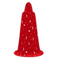 thumbnail image 6 of Women Velvet Long Hooded Cloak, Halloween Star Moon Print Front Tie Cape, Ladies Gothic Performance Cape XS-3XL, 6 of 7