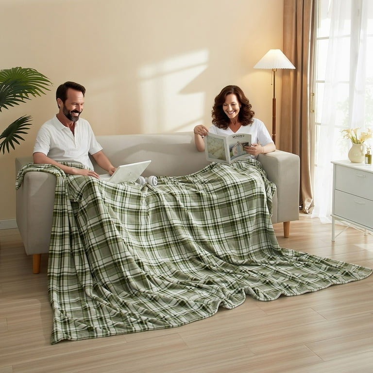 Knuffeldeken, neonverlichting, stenen, dekbed, sprei, flanel, deken