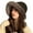 Black, variant on dianhelloya Winter Bucket Hat Soft Plush Foldable Stylish Thickened Outdoor Warm Windproof Fisherman Hat for Women Brown