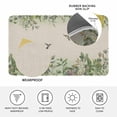 thumbnail image 3 of Hummingbird Door Mat Indoor Outdoor,Sage Green Botanical Leaf Vintage Botanical Non Slip Welcome Mat with Rubber Backing,Absorbent Fabric Front Door Mats Entryway Rug for Home Patio Entrance 18"x30", 3 of 9