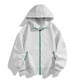 thumbnail image 1 of pstuiky camisa de manga larga para hombre, Sudadera con capucha y manga larga para hombre, deportiva, holgada, con cremallera y bolsillo con cordón, de color liso y a la moda m, 1 of 7