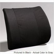 A6006GR Premium Lumbar- Flat Back molded foam-Gray