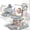 Gray, variant on DuoBao 5-in-1 Baby Walkers With Bouncer, Removable Footrest, Feeding Tray & Music, Foldable & Adjustable Activity Walker For Boys And Girls,Ergonomic backrest Design Toddler Infant, Black