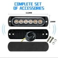 thumbnail image 3 of yaaqii led strobe light Flashing Grille Lights Car light 6LED LIGHT lights, 3 of 3