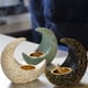 thumbnail image 5 of Injueey Soporte de varilla de incienso de resina, reemplazo reutilizable, lavable, para el hogar, sala de estar, forma de luna, quemador de fragancia, Artesanía Azul Injueey HA071374-03, 5 of 6