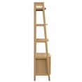 thumbnail image 3 of Bookcase Book Shelf Rack, Brown Oak, Wood, Living Kitchen Cafe Bistro Hospitality Restaurant, Modern Contemporary HB33445, 3 of 7