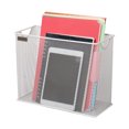 thumbnail image 4 of Mind Reader Metal Mesh File Organizer Storage Basket for Letters, Legal Documents, Filing, Folders, Office Organization, White, 4 of 7