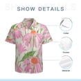 thumbnail image 7 of High Quality Hawaiian Shirts for Men Short Sleeve Aloha Beach Shirt Floral Summer Casual Button Down Shirts Blouses A8FYDO, 7 of 7