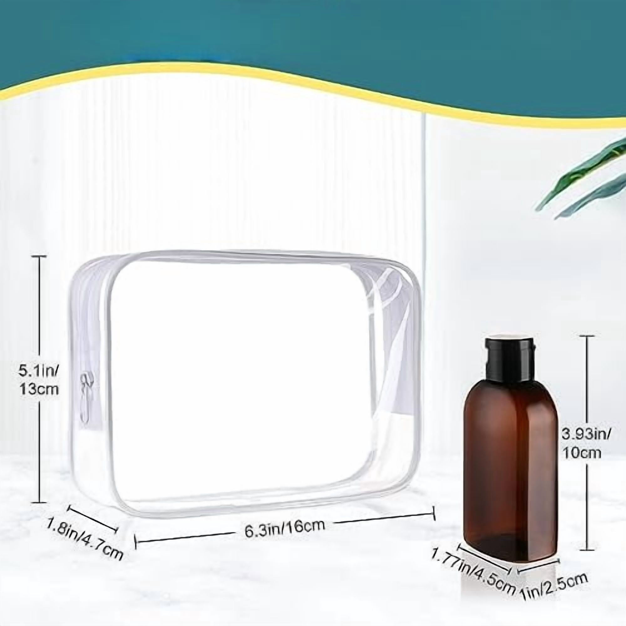 Travel Bottles for Toiletries 4pcs 3.4oz Travel Shampoo and Conditioner Bottles TSA Approved Travel Size Containers Leak Proof Small Plastic Squeeze Bottles with Flip Cap