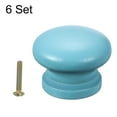 thumbnail image 3 of 6 PackDrawer Knobs, Round Dresser Pulls, Decorative Drawer Knobs with Screw, Blue, 3 of 6