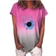 thumbnail image 1 of Blusa de manga corta con estampado de cuello redondo informal para mujer a la moda, Tops de verano Fridja ghk4650, 1 of 4