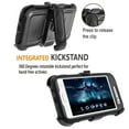 thumbnail image 4 of Galaxy On5 Case, [SUPER GUARD] Dual Layer Protection With [Built-in Screen Protector] Holster Locking Belt Clip+Circle(TM) Stylus Touch Screen Pen (Black), 4 of 8