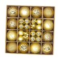 thumbnail image 4 of 44 Uds. de adornos de bolas de Navidad, conjunto de decoración de de Navidad, adornos navideños inastillables a granel para vacaciones, patio, Oro Macarena bolas colgantes de arbol, 4 of 8