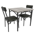 thumbnail image 1 of 3-Piece Dining Set for 2 with Upholstered Chairs, Square Kitchen Table for Small Spaces & Apartments, 1 of 8