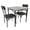 Cement ash, variant on GarveeHome 3 Piece Dining Table Set, Square Kitchen Table and Chairs Set with Upholstered Chairs, Dinette Set with Metal Frame and MDF Tabletop, Ideal for Small Space, Apartment, Cement Ash