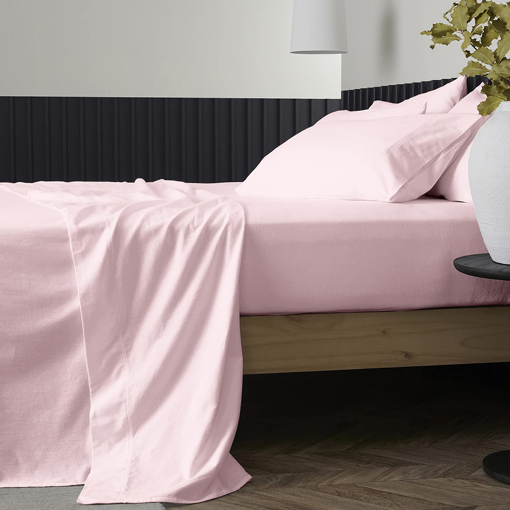 Pure Cotton Split King Size Bed Sheet Set (King Split, 1000 Thread