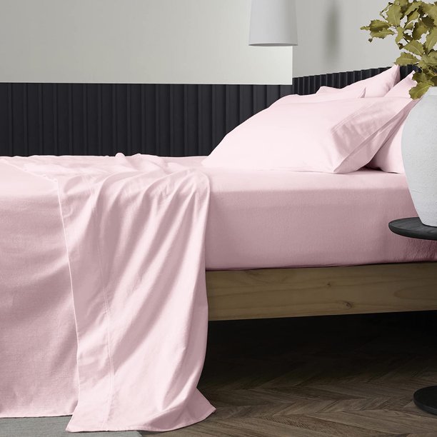 Pure Cotton Split King Size Bed Sheet Set (King Split, 1000 Thread