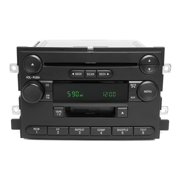 Restored OEM Original 2004 Ford F-150 Truck AM FM Cassette CD Radio 4L3T-18C868-FE (Refurbished)