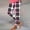 Multicolour, variant on Aboser Black and Pink Leggings for Women Stretchy High Waist Tights Active Ankle Length Tights Cozy Plaid Print Yoga Pants Casual Slim Fit Leggings