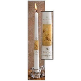 10 First Communion Gifts White Religious Christian Taper Candle