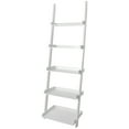 thumbnail image 3 of eHemco 5 Tier Leaning Wall Book Shelf, 70 Inches, White, 3 of 6