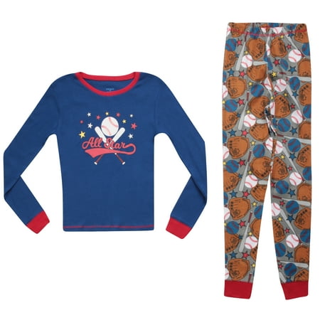 

Prince of Sleep Cotton Pajamas Sets for Boys (Grey - All Star 4T)