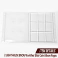 thumbnail image 3 of Certified Coin Pages Lighthouse Encap Graded Slab Album 2 Sheets NGC PCGS GP H/P, 3 of 10