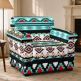 thumbnail image 2 of Chririnla 2 Piece Couch Cover for Living Room Chair Covers with Stretch for Pet, Geometric Armchair Cover, 2 of 8