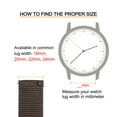 thumbnail image 2 of Dark Brown Nylon Watch Band 22mm Width Durable Nylon Strap with Silver Buckle, Canvas Watchband, 2 of 6
