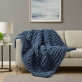 thumbnail image 2 of Gracie Mills Dana Handmade Chenille Chunky Knit Throw Blanket - GRACE-14482, 2 of 4