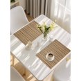thumbnail image 5 of Country Farmhouse Placemats Set of 8, Vintage Plants Lines Pattern Brown Placemats for Dining Table, Place Mats for Kitchen Tabletop, Waterproof Wipeable Dining Table Mats Set, 5 of 9