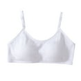 thumbnail image 1 of Girls Underwear Student Bra Fixed Cup Supportive Chest Wrap Top with Removable Pads for Running Sports Comfort, 1 of 7