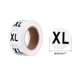 thumbnail image 2 of Unique Bargains Clothing XL Large Size Sticker Label Coding Label 25mm/1inch Dia 1 Roll 500 Round Adhesive Labels, 2 of 5