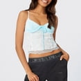 thumbnail image 2 of DHFJKG Lace Camisole Tops For Women Sexy Night Out Crop Tank Top Spaghetti Strap Slim Fit Scoop Neck Summer Outfits Trendy Cami Shirt, 2 of 4