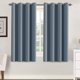 thumbnail image 1 of Cortinas blancas de 96 pulgadas de largo, paneles de tratamiento de ventana/cortinas para sala de estar, diseño moderno, paneles de cortina con ojales para comedor, juego de 2, azul piedra, 52 pulgadas de ancho x 63 pulgadas de largo, 1 of 5